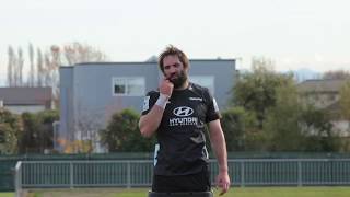 Sam Whitelock back at Crusaders training