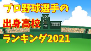 プロ野球選手の出身高校ランキング2021