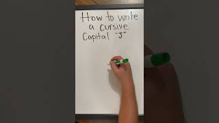 How to Write a Cursive Capital โJ