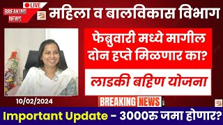 फेब्रुवारी मध्ये मागील दोन हप्ते मिळणार का?Important Update-३०००रु जमा होणार|Ladki Bahin Latest News