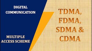 FDMA||TDMA||SDMA||CDMA||Satellite Communication||Multiple access techniques|| Lecture 2