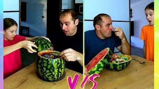 OMG He eats candy on a diet and OMG He hid candy in a watermelon! #shorts #TIKSONIK