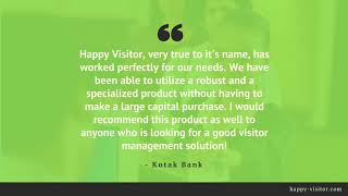 Happy Visitor Customer Testimonial