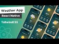 🔴 Build Weather App Using React Native | React Native Projects | Beginners