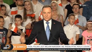 Andrzej Duda: Jesteśmy wielkim narodem i nie musimy pytać Rosji o zgodę, aby wpływać na polskie wody