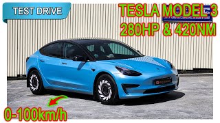 Part 1/2 | Tesla Model 3 RWD 280hp 420nm | Malaysia #POV [Test Drive] [CC Subtitle]