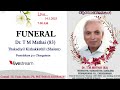 funeral of dr. t m mathai 83