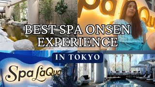Trying the BEST & Most AFFORDABLE ($28) SPA ONSEN in Tokyo | Spa LaQua is it worth it?What to expect