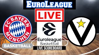 Live: Bayern Munich Vs Virtus Segafredo Bologna | EuroLeague | Live Scoreboard | Play By Play
