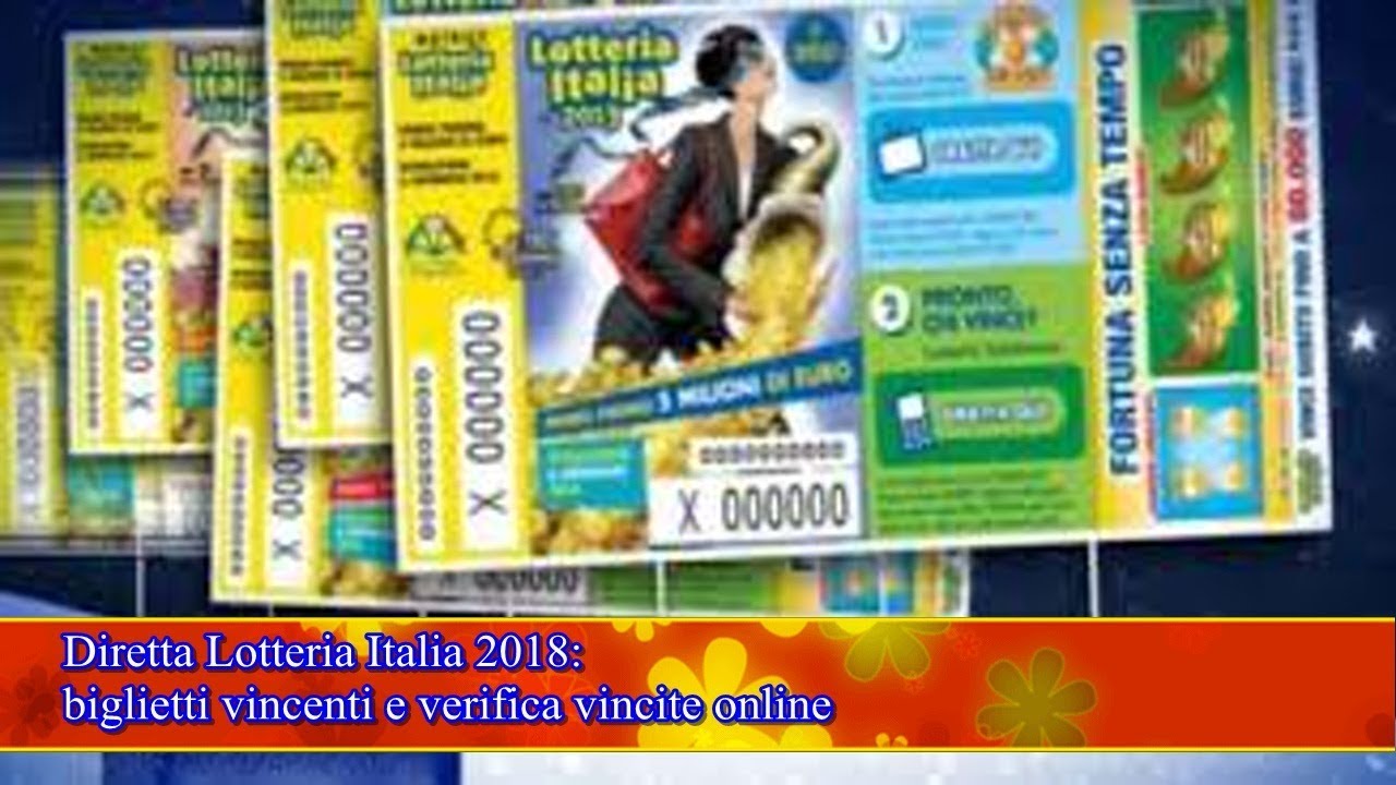 Diretta Lotteria Italia 2018: Biglietti Vincenti E Verifica Vincite ...