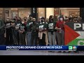 Hundreds protest at San Francisco International Airport, demand ceasefire in Gaza