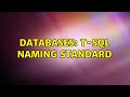 Databases: T-SQL Naming Standard (2 Solutions!!)