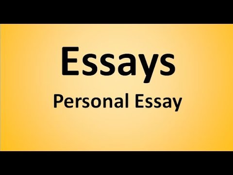 What is personal essay?
