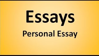 Personal Essay