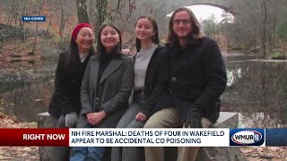 NH fire marshal says deaths of family of four in Wakefield appear to be accidental