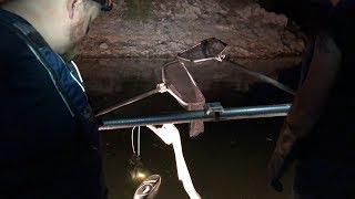 Electrofishing at Alamo Lake