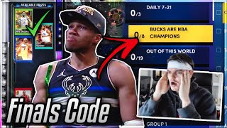 GUARANTEED GALAXY OPAL FINALS MVP CODE \u0026 FREE INVINCIBLE GIANNIS IN TTO!! 2021 NBA CHAMPIONS BUCKS!!