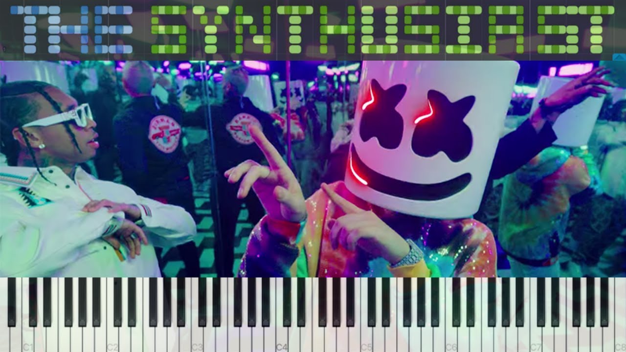 Marshmello (feat. Tyga And Chris Brown) - Light It Up - Piano Synthesia ...