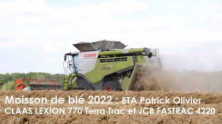 ETA Patrick OLIVIER | CLAAS Lexion 770 Terra Trac | Récupération Menue Paille | Moisson blé 2022