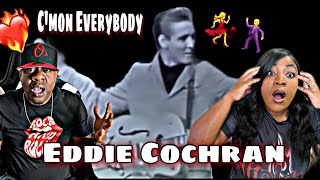 THIS MADE US DANCE!!! EDDIE COCHRAN - C'MON EVERYBODY (REACTION)