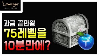 리니지 리마스터 10분만에 75레벨을?