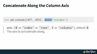 Combining Data in pandas with concat()
