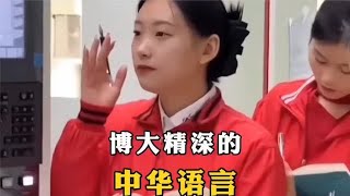 盘点博大精深的中华语言#顶级理解 #博大精深的中华语言 #谐音梗