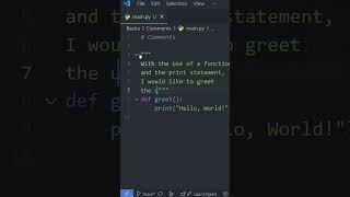 Python Basics: COMMENTS in Under a Minute! 💬