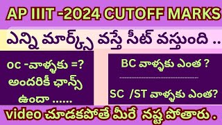 AP IIIT SEATS IIAP IIIT RESERVATION WISE CUTOFF MARKSII IIIT EXPECETED CUT OFF MARKSIIDONT MISS