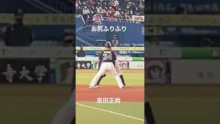 お尻ふりふり 吉田正尚