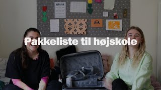 Pakkeliste | Hvad skal man have med på højskole?