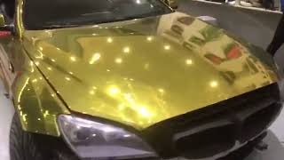 CARLIKE CL-CG-01 Chrome Gloss Gold car wrap vinyl