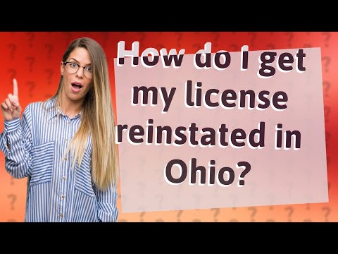 How do I reinstate my suspended license in Ohio?