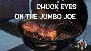 Jumbo Joe! Porter Road Chuck Eye Steaks! Pit Patriot AP!
