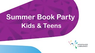 2023 Summer Book Party: Kids & Teens