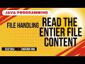 File Read Through Java Programming || CS By Siraj || #education #trending #java #csbysiraj
