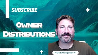 Owner Distributions|| Property Management 101|| #propertymanagement #realestate #propertymanager