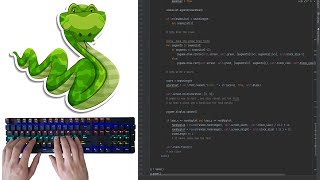 ASMR Programming - Coding Snake Game with Python - No Talking