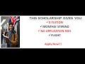 SCHOLARSHIPS IN UK FOR INTERNATIONAL STUDENTS (NO APPLICATION FEES)