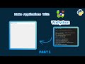 Make Desktop Applications with WxPython in Python! | WxPython Tutorial Part 1