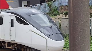 418次樹林發車經由花東線開往台東的東部超優質半直達EMU3000型十二輛編組EMU3009皮蛋豆腐騰雲號紅色帶新城際自強號列車