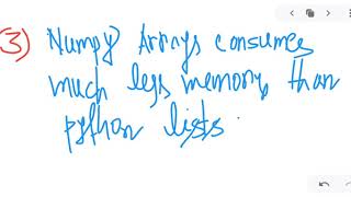 Numpy Arrays vs Python Lists||Lecture 3