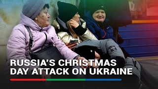 Kyiv residents shelter in metro as Russia attacks energy system on Christmas morning | ABS-CBN News