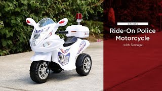 SKY3996 Ride-On Police Motorcycle