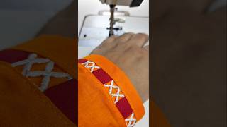 #121 Sewing tips and tricks ❤️🧡🤍  sleeve design #shorts #shortfeed #sewing #trending #fashiondesign