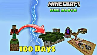 100 days on one block in Minecraft || Hindi ||