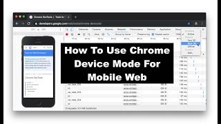 Chrome DevTools Device Mode For Mobile Web