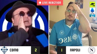 COMO-NAPOLI 2-1 LIVE REACTION | TIFOSI NAPOLETANI vs INTERISTI | TIFOSIAMO