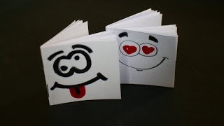 Basteln mit Papier: 'Mini Notizbuch' Heftchen basteln mit Kinder für Schule & Geschenk [W+]