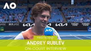 Audrey Rublev On-Court Interview (1R) | Australian Open 2022